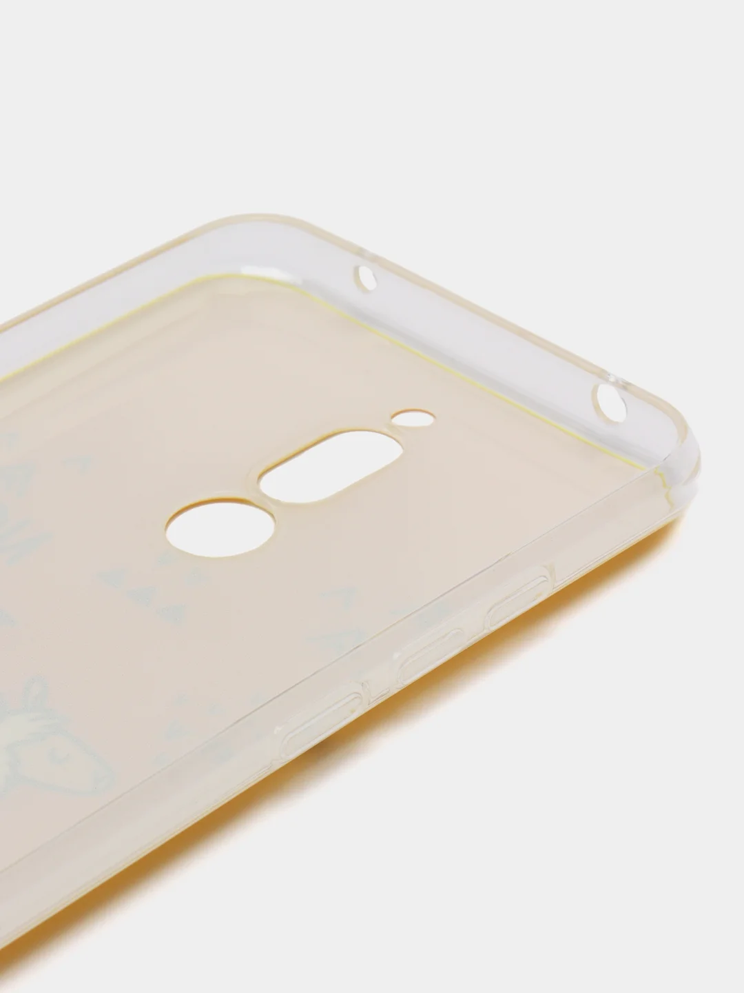 Горчичный силиконовый чехол на Xiaomi Redmi 8 / Сяоми Редми 8 прозрачный, с рисунком, защита камеры