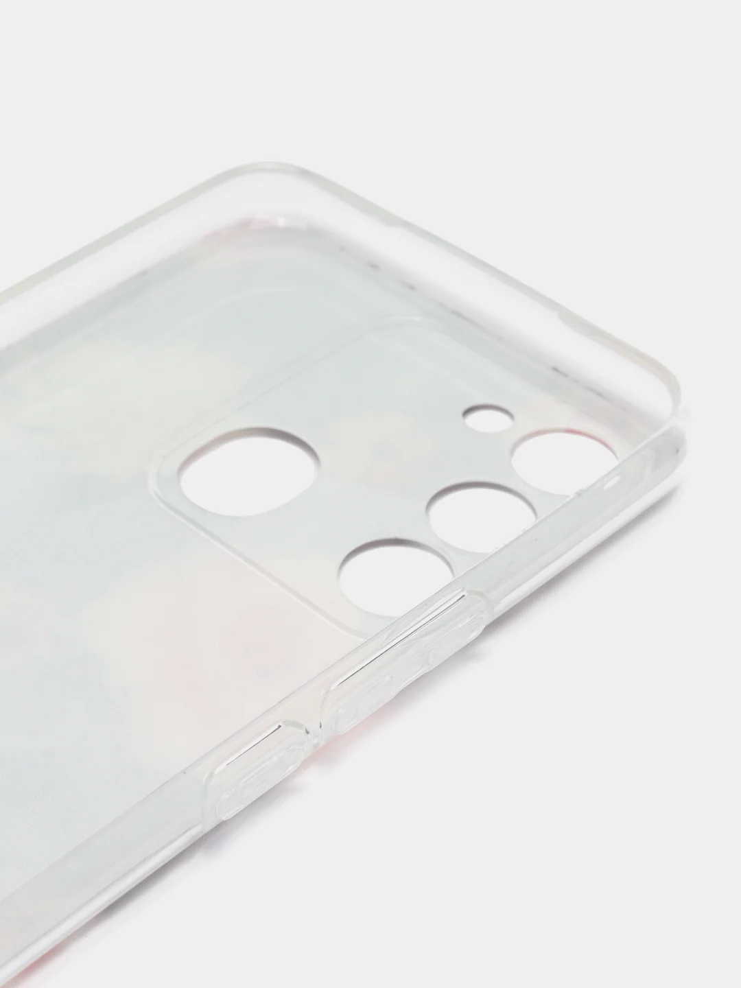 Кораллово-розовый чехол на Tecno Spark Go 2022/8C/9 / Текно Спарк Гоу 2022/8С/9 прозрачный, с рисунком