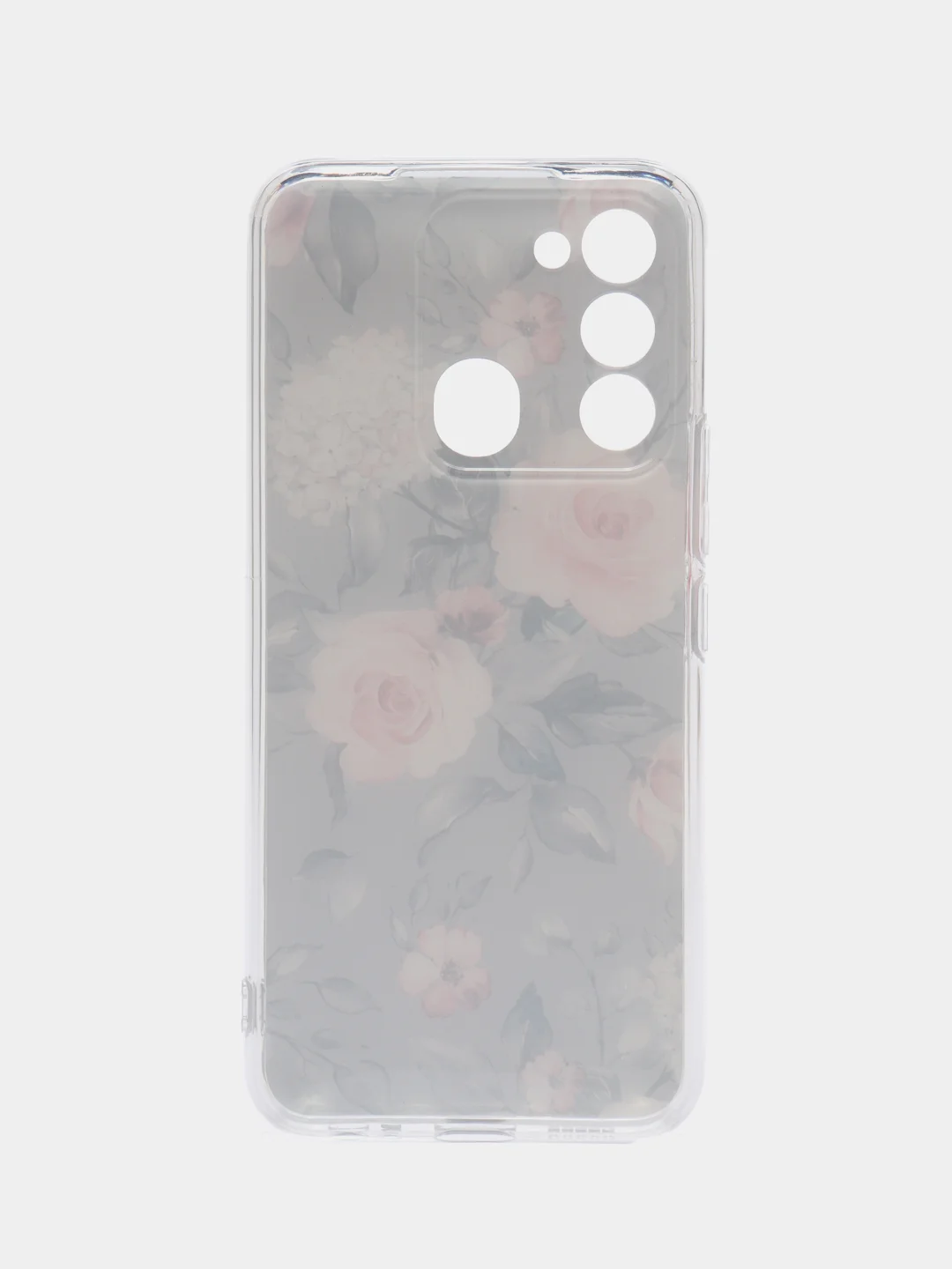Кораллово-розовый чехол на Tecno Spark Go 2022/8C/9 / Текно Спарк Гоу 2022/8С/9 прозрачный, с рисунком