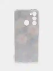 Кораллово-розовый чехол на Tecno Spark Go 2022/8C/9 / Текно Спарк Гоу 2022/8С/9 прозрачный, с рисунком