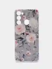 Кораллово-розовый чехол на Tecno Spark Go 2022/8C/9 / Текно Спарк Гоу 2022/8С/9 прозрачный, с рисунком