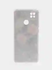 Кораллово-розовый силиконовый чехол на Xiaomi Redmi 9C / Сяоми Редми 9С прозрачный с рисунком, защита камеры