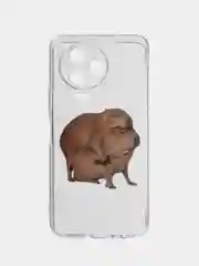 Бежевый чехол на Infinix Note 12 Pro 4G/Note 12 2023 / Инфиникс Нот 12 2023 прозрачный, с рисунком