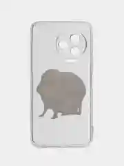 Бежевый чехол на Infinix Note 12 Pro 4G/Note 12 2023 / Инфиникс Нот 12 2023 прозрачный, с рисунком