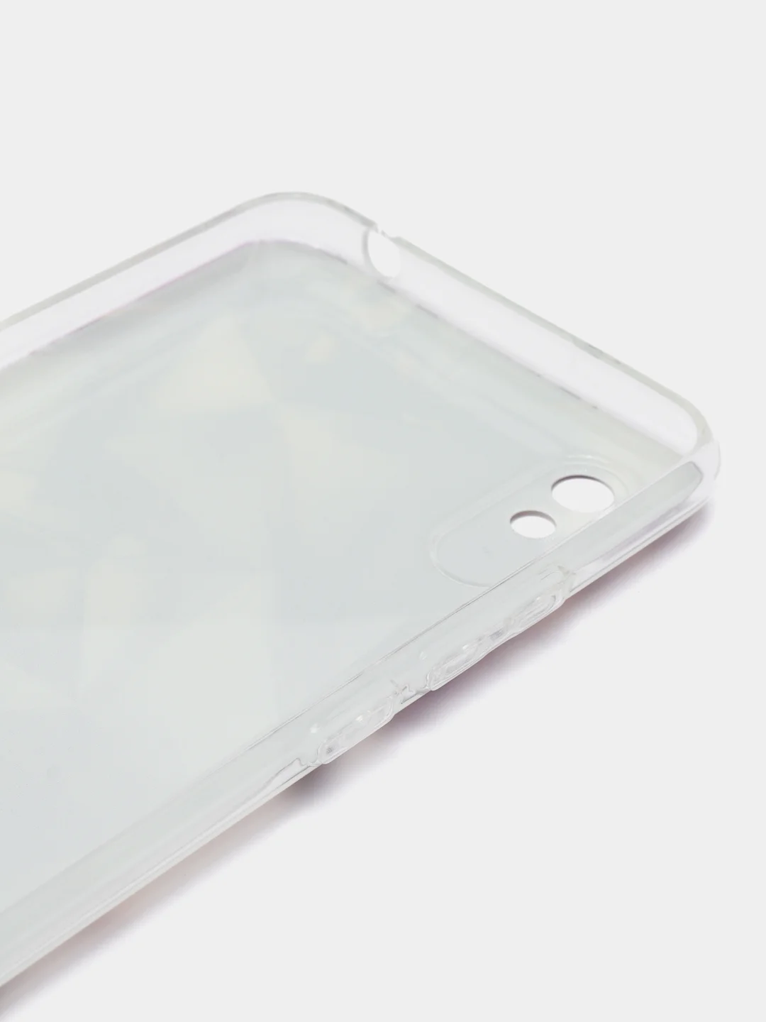 Серый металлик силиконовый чехол на Xiaomi Redmi 9A / Сяоми Редми 9А прозрачный с рисунком, защита камеры