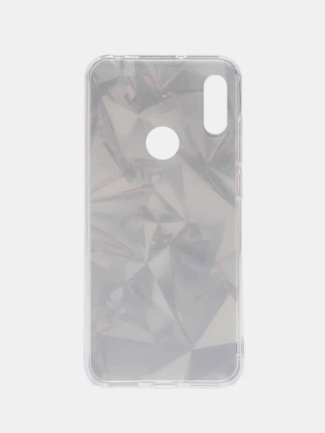 Серый металлик силиконовый чехол на Honor 8A/8A Pro/Huawei Y6 2019/Y6s / Хонор 8А прозрачный, с рисунком