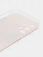 Оранжевый силиконовый чехол на Samsung Galaxy A13 4G / Самсунг А13 4G прозрачный, с рисунком