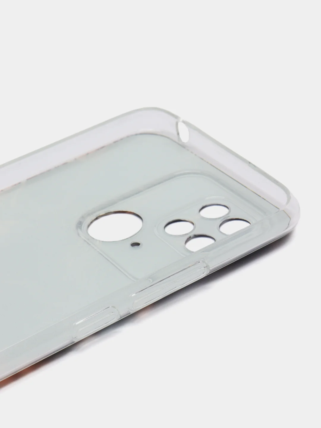 Коричневый чехол на Xiaomi Redmi 10C / Сяоми Редми 10С прозрачный, с рисунком, защита камеры