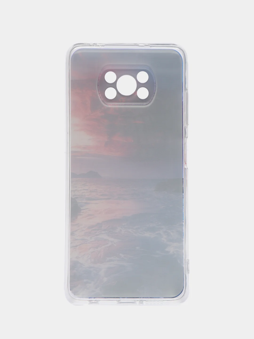 Угольный силиконовый чехол на Xiaomi Poco X3/X3 Pro / Сяоми Poco X3/Х3 Про прозрачный, с рисунком
