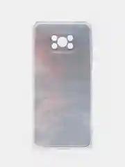 Угольный силиконовый чехол на Xiaomi Poco X3/X3 Pro / Сяоми Poco X3/Х3 Про прозрачный, с рисунком