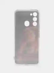 Светло-бежевый чехол на Tecno Spark Go 2022/8C/9 / Текно Спарк Гоу 2022/8С/9 прозрачный, с рисунком