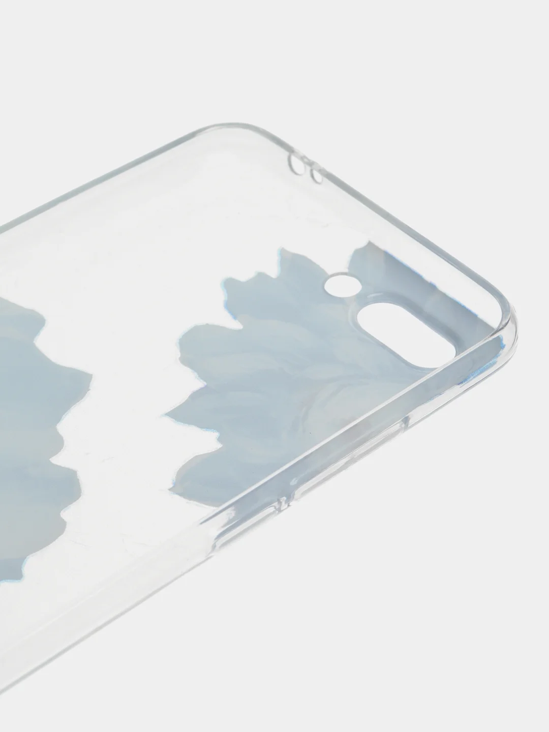 Лазурный силиконовый чехол на Honor 10 / Хонор 10 прозрачный, с рисунком, защита камеры