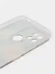 Кораллово-розовый чехол на Xiaomi Redmi 10C / Сяоми Редми 10С прозрачный, с рисунком, защита камеры