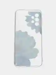 Лазурный силиконовый чехол на Samsung Galaxy A13 4G / Самсунг А13 4G прозрачный, с рисунком