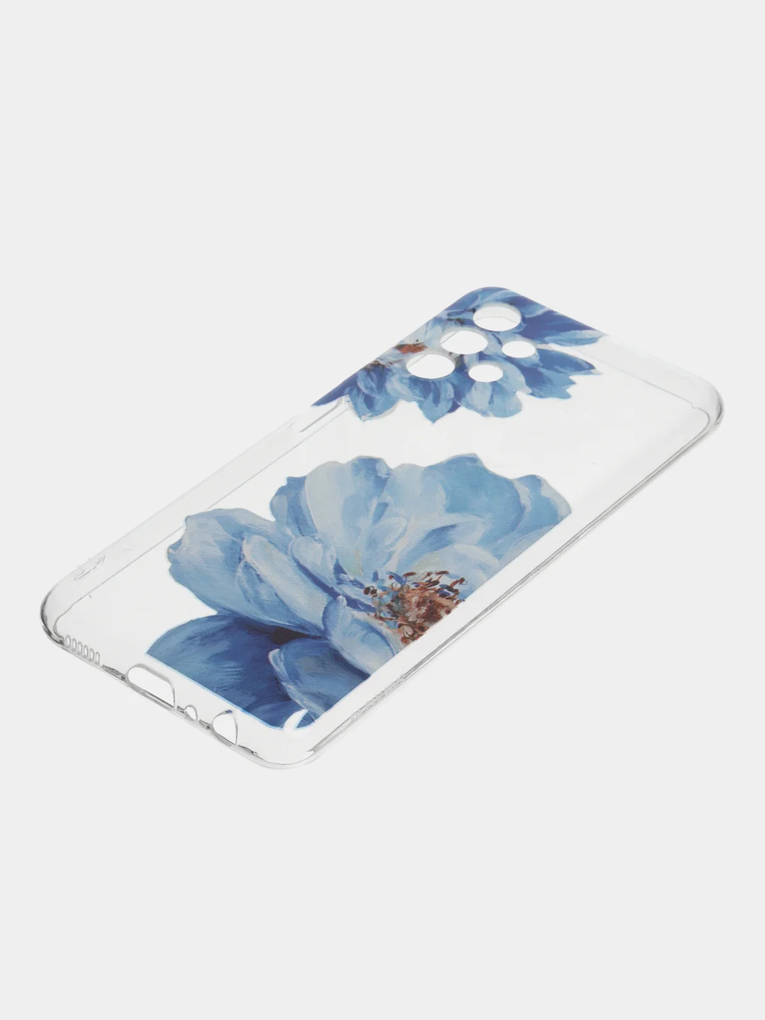 Лазурный силиконовый чехол на Samsung Galaxy A13 4G / Самсунг А13 4G прозрачный, с рисунком