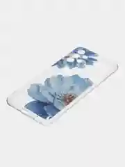 Лазурный силиконовый чехол на Samsung Galaxy A13 4G / Самсунг А13 4G прозрачный, с рисунком