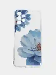 Лазурный силиконовый чехол на Samsung Galaxy A13 4G / Самсунг А13 4G прозрачный, с рисунком