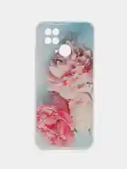 Конфетный чехол на Xiaomi Redmi 10C / Сяоми Редми 10С прозрачный, с рисунком, защита камеры