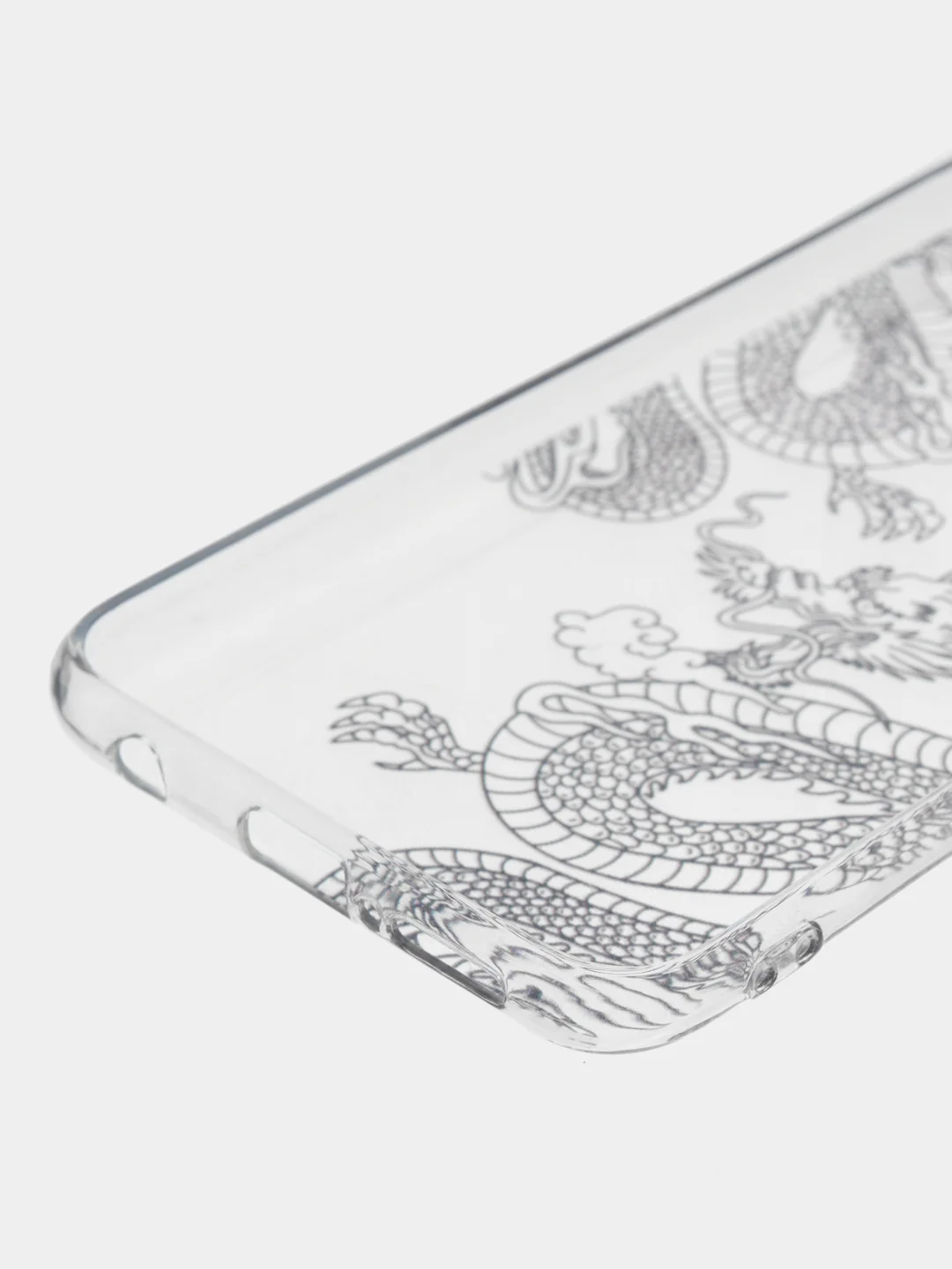 Пудровый силиконовый чехол на Honor 10 / Хонор 10 прозрачный, с рисунком, защита камеры