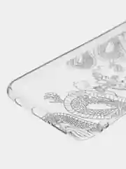 Пудровый силиконовый чехол на Honor 10 / Хонор 10 прозрачный, с рисунком, защита камеры