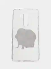 Бежевый силиконовый чехол на Xiaomi Redmi Note 8 Pro / Сяоми Редми Нот 8 Про прозрачный с рисунком
