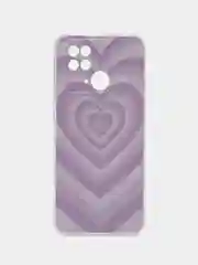 Лавандовый чехол на Xiaomi Redmi 10C / Сяоми Редми 10С прозрачный, с рисунком, защита камеры