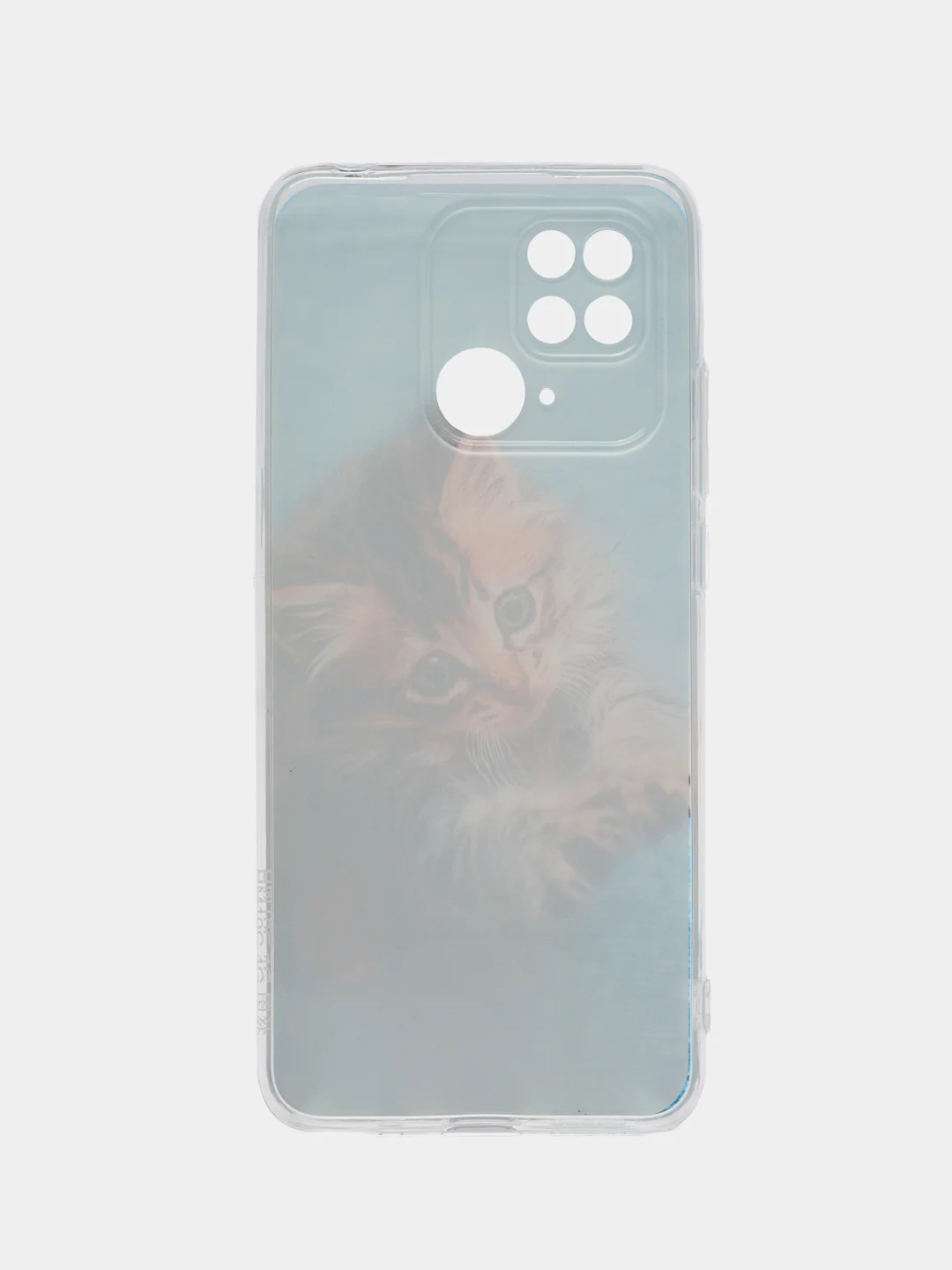 Светло-коричневый чехол на Xiaomi Redmi 10C / Сяоми Редми 10С прозрачный, с рисунком, защита камеры