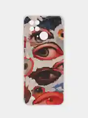 Кремовый чехол на Xiaomi Redmi 10C / Сяоми Редми 10С прозрачный, с рисунком, защита камеры
