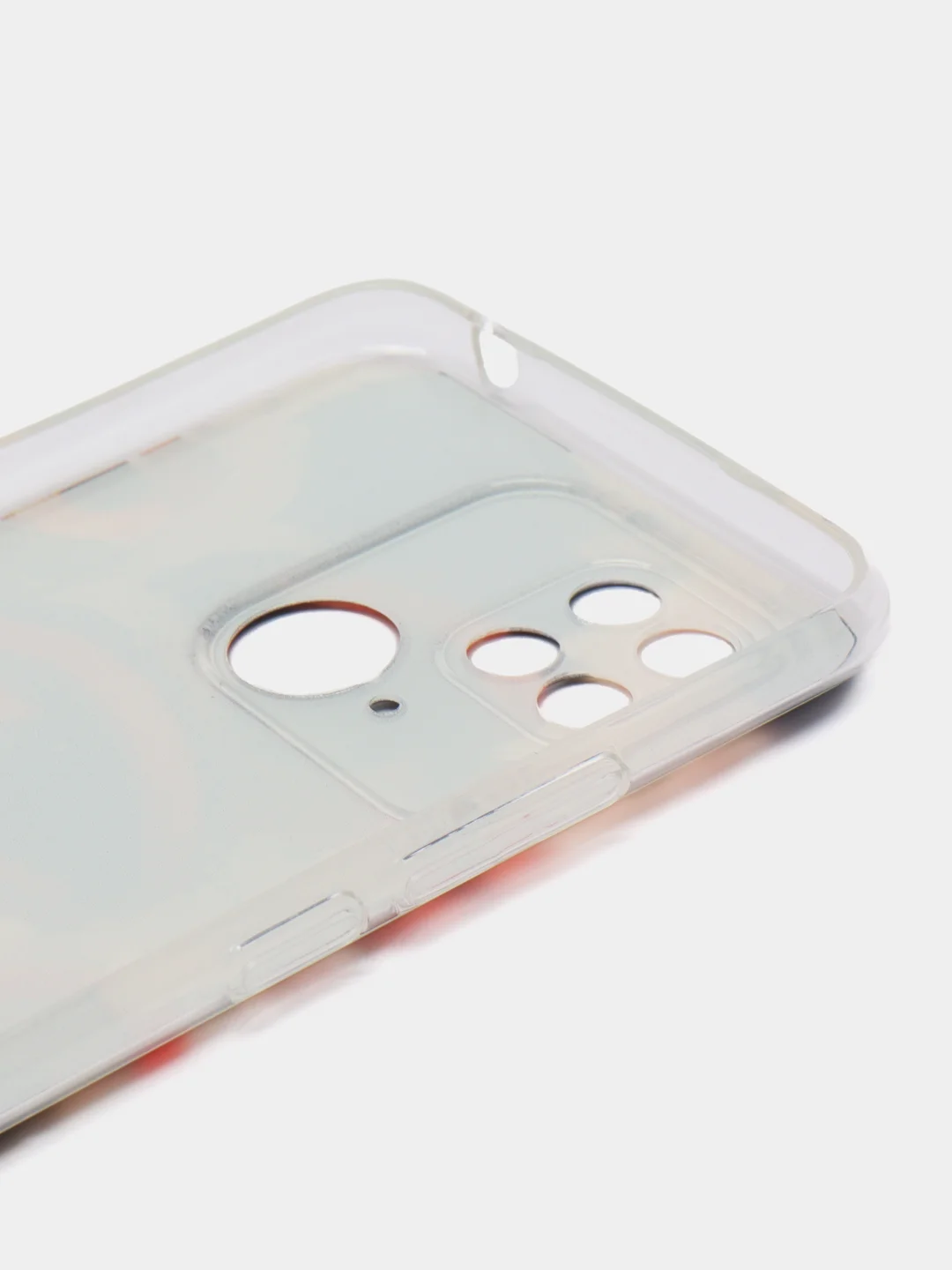 Кремовый чехол на Xiaomi Redmi 10C / Сяоми Редми 10С прозрачный, с рисунком, защита камеры