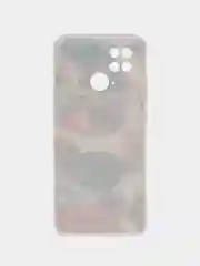 Кремовый чехол на Xiaomi Redmi 10C / Сяоми Редми 10С прозрачный, с рисунком, защита камеры