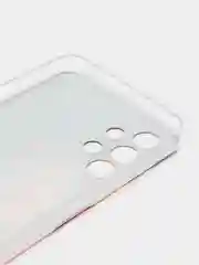 Светло-бежевый силиконовый чехол на Samsung Galaxy A13 4G / Самсунг А13 4G прозрачный, с рисунком