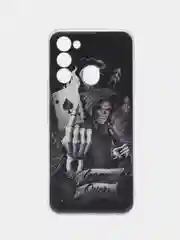 Оливковый чехол на Tecno Spark Go 2022/8C/9 / Текно Спарк Гоу 2022/8С/9 прозрачный, с рисунком