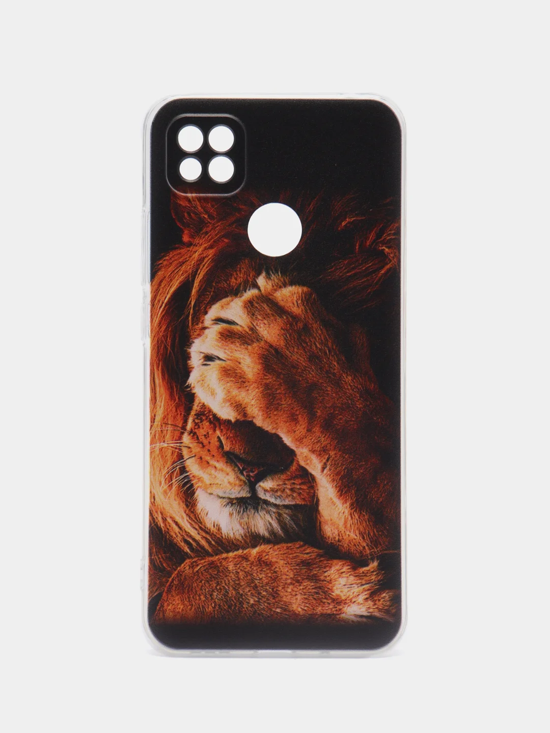 Бежевый меланж силиконовый чехол на Xiaomi Redmi 9C / Сяоми Редми 9С прозрачный с рисунком, защита камеры