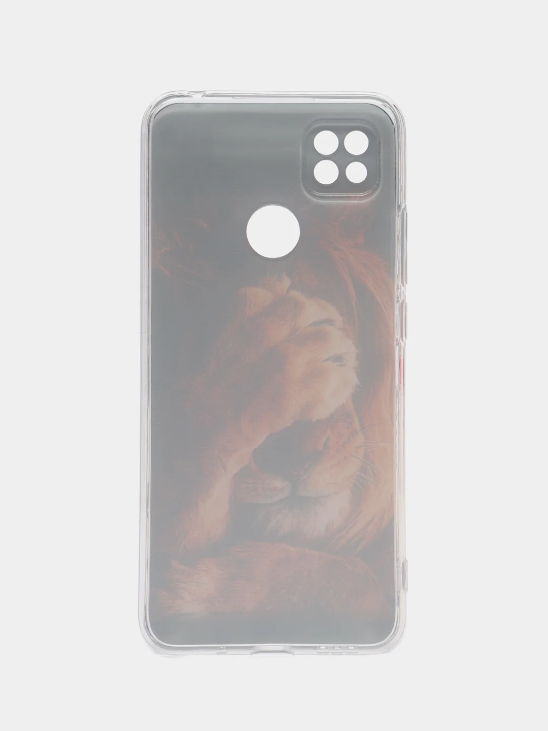 Бежевый меланж силиконовый чехол на Xiaomi Redmi 9C / Сяоми Редми 9С прозрачный с рисунком, защита камеры