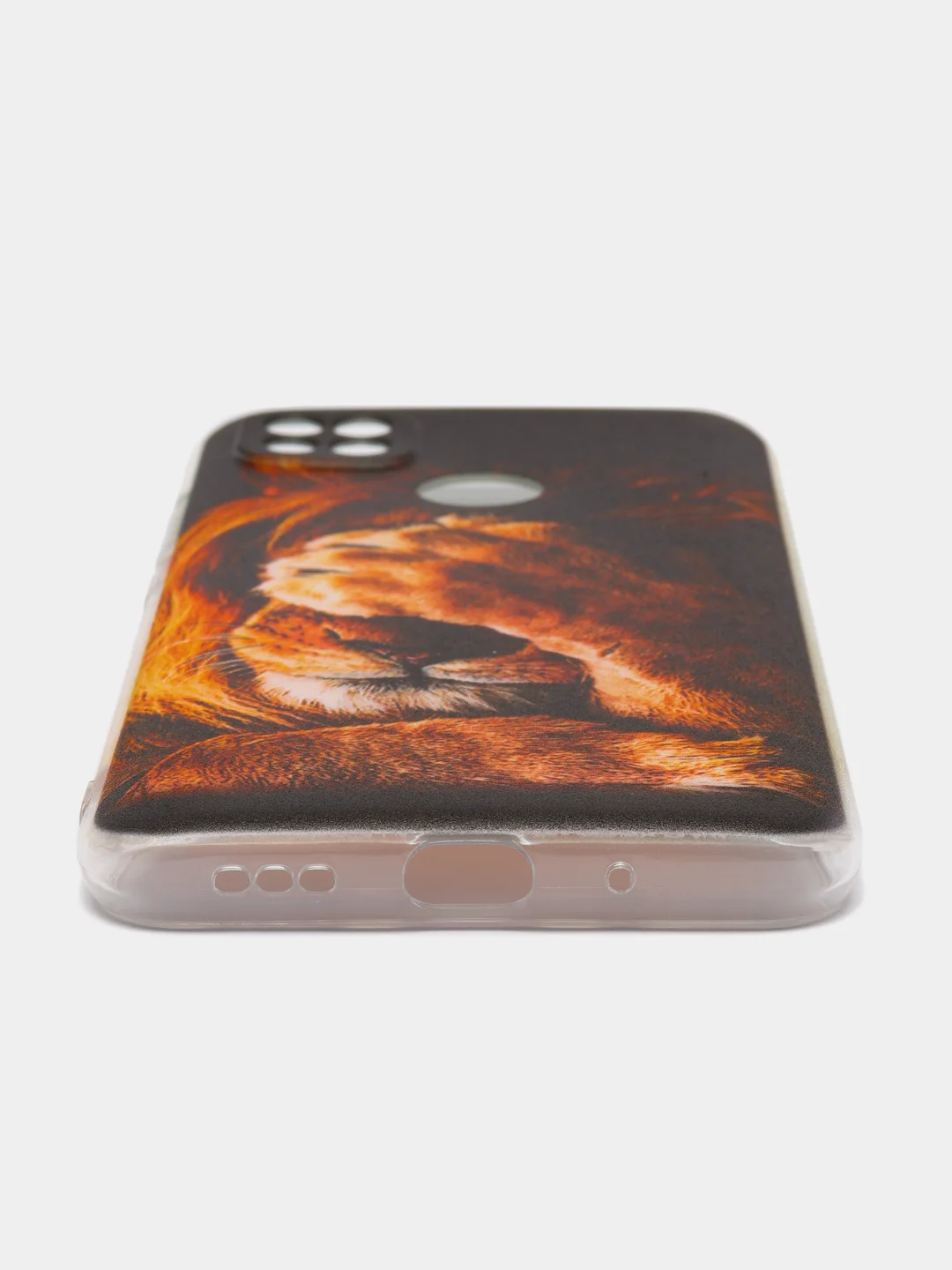 Бежевый меланж силиконовый чехол на Xiaomi Redmi 9C / Сяоми Редми 9С прозрачный с рисунком, защита камеры