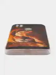 Бежевый меланж силиконовый чехол на Xiaomi Redmi 9C / Сяоми Редми 9С прозрачный с рисунком, защита камеры