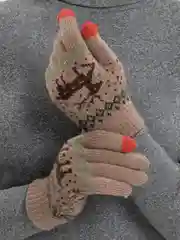 Бежевый перчатки женские/Вязаные перчатки