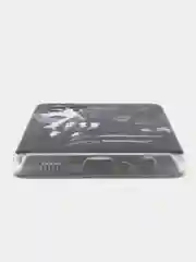 Оливковый силиконовый чехол на Samsung Galaxy A32 / Самсунг А32 прозрачный с рисунком, защита камеры