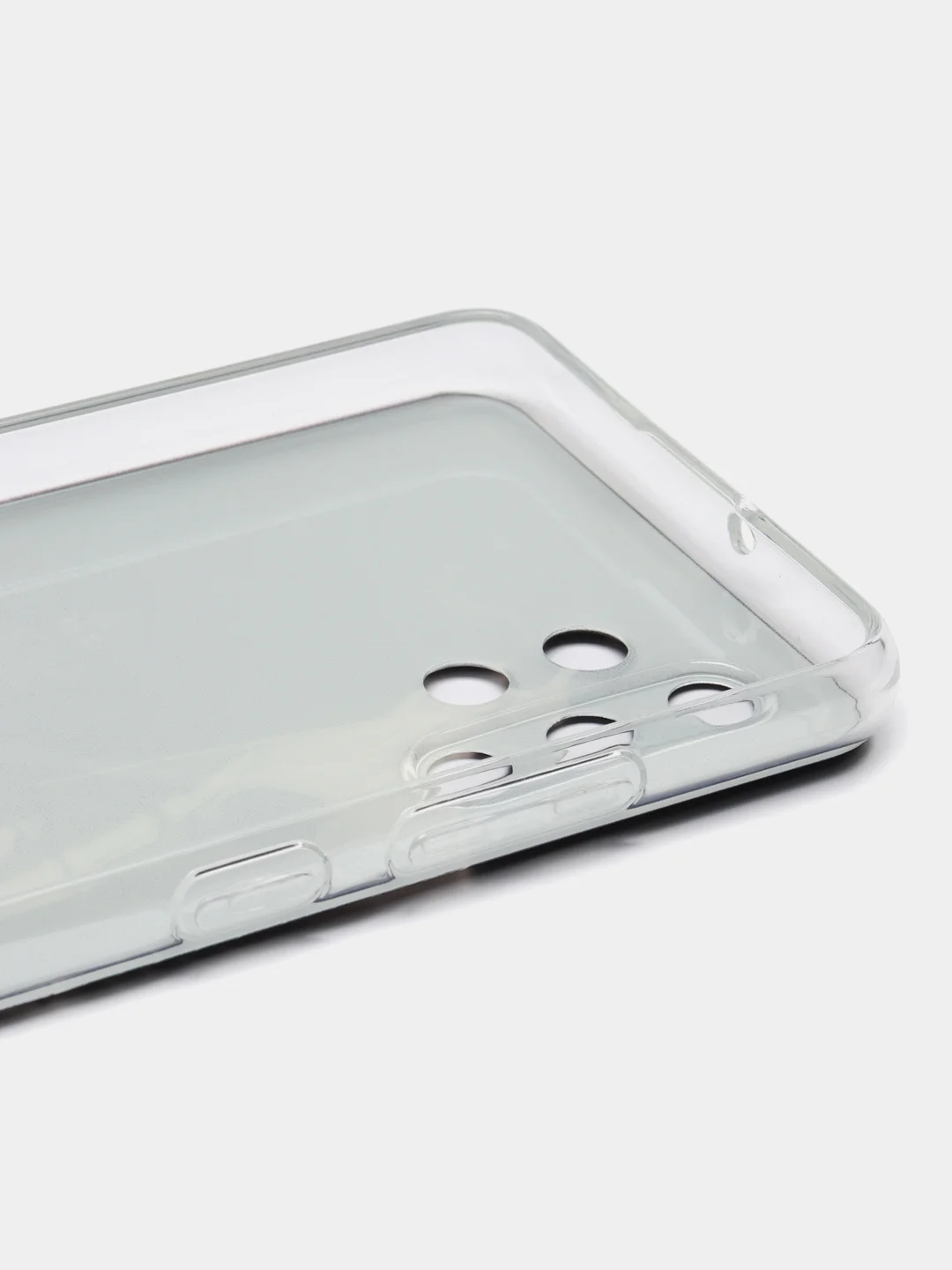 Оливковый силиконовый чехол на Samsung Galaxy A32 / Самсунг А32 прозрачный с рисунком, защита камеры