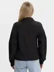 Черный рубашка женская, пышные рукава