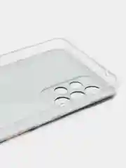 Коричневый силиконовый чехол на Samsung Galaxy A52/A52s / Самсунг А52/A52s прозрачный, с рисунком