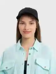 Индиго бейсболка женская, с надписью