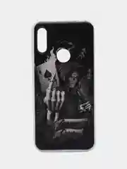 Оливковый силиконовый чехол на Honor 8A/8A Pro/Huawei Y6 2019/Y6s / Хонор 8А прозрачный, с рисунком