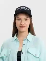 Черный бейсболка женская, с надписью