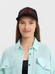 Серый бейсболка женская, с надписью