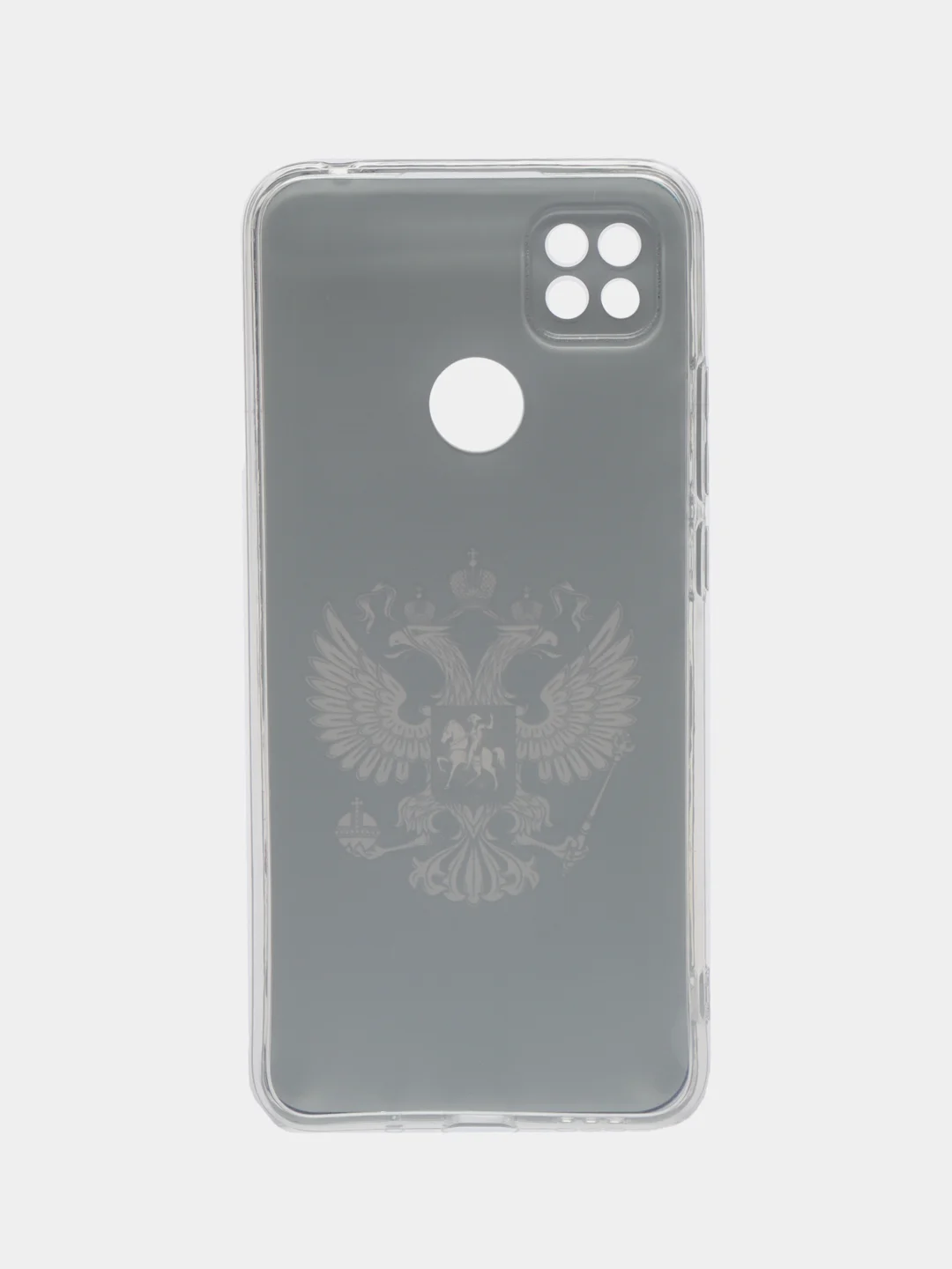 Приглушённый хаки силиконовый чехол на Xiaomi Redmi 9C / Сяоми Редми 9С прозрачный с рисунком, защита камеры