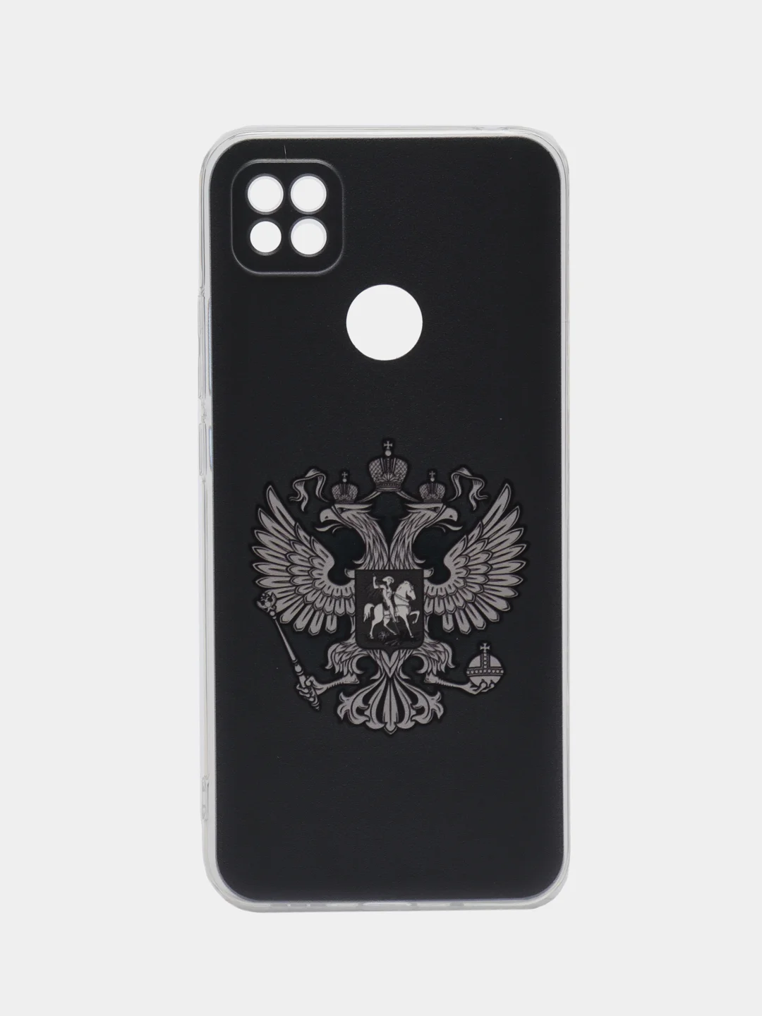 Приглушённый хаки силиконовый чехол на Xiaomi Redmi 9C / Сяоми Редми 9С прозрачный с рисунком, защита камеры