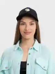 Лазурный бейсболка женская, с надписью