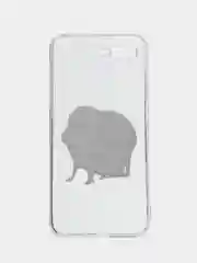 Бежевый силиконовый чехол на Honor 10 / Хонор 10 прозрачный, с рисунком, защита камеры