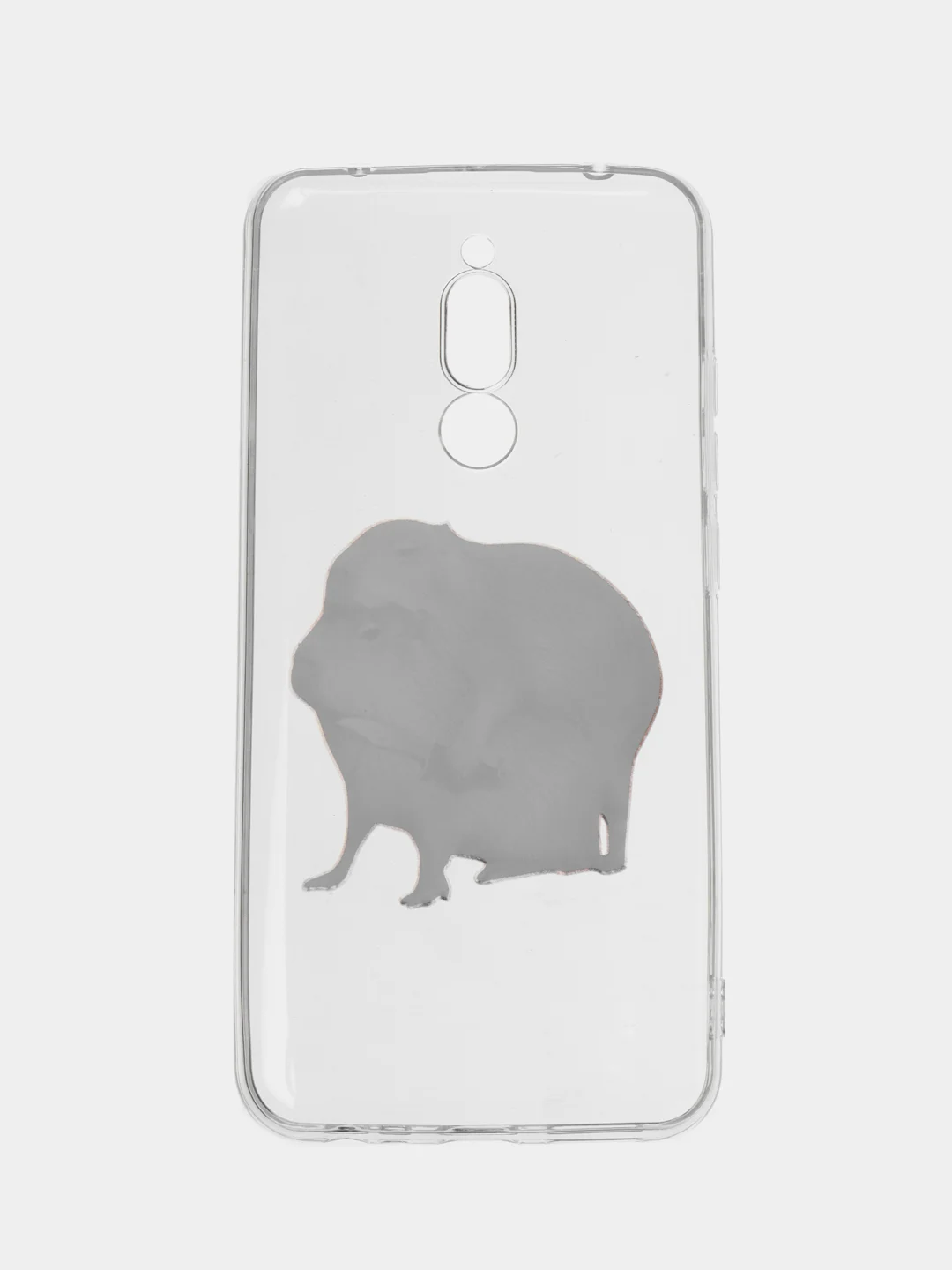 Бежевый силиконовый чехол на Xiaomi Redmi 8 / Сяоми Редми 8 прозрачный, с рисунком, защита камеры